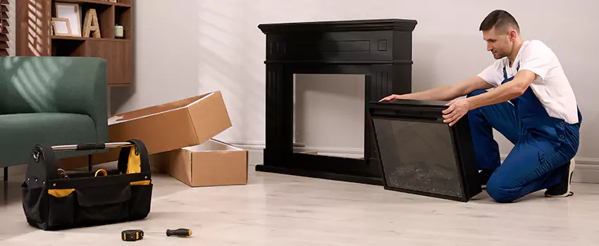 Old Rusted Metal Fireplace Repair And Replacement in West Falls Church, VA